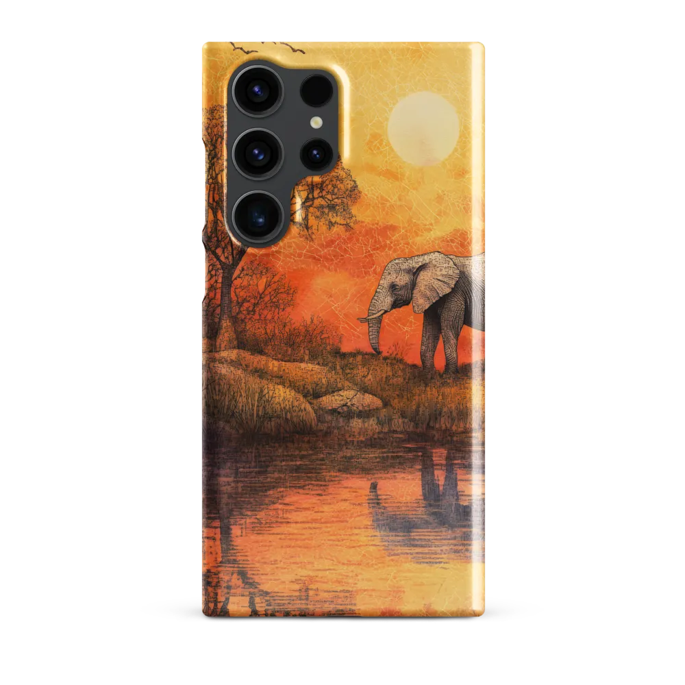 Elephant's Serenity at Dusk