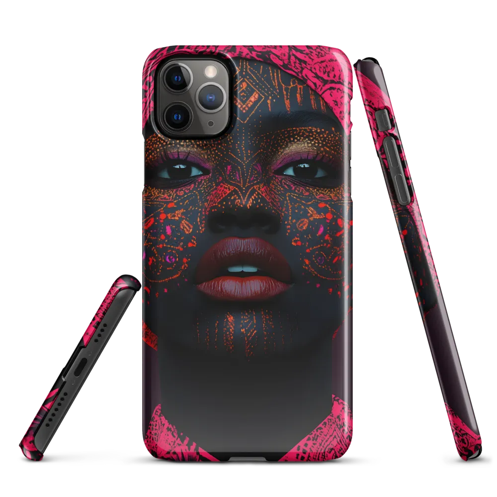 Neon Adornments: A Portrait of Cultural Expression | Phone Case |  11 Pro Max | Snap Case | Glossy