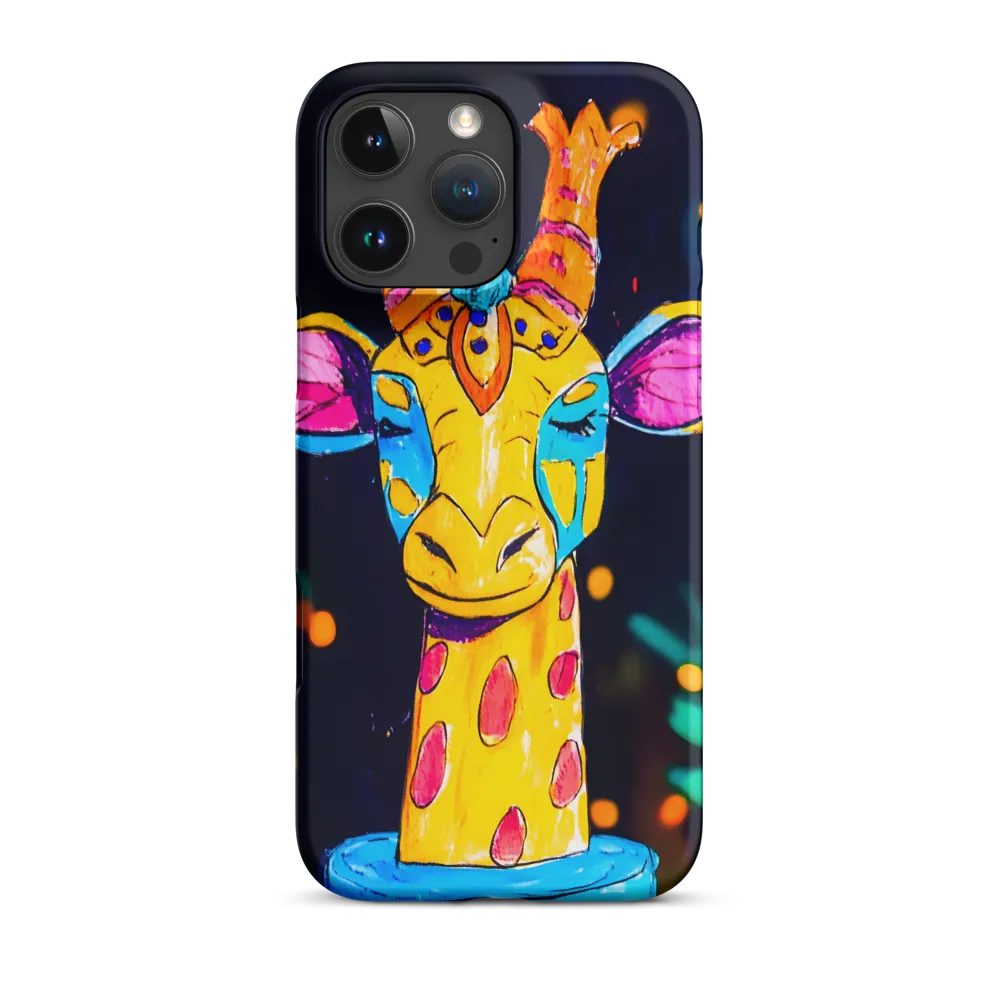 Whimsical Giraffe in Vibrant Colors