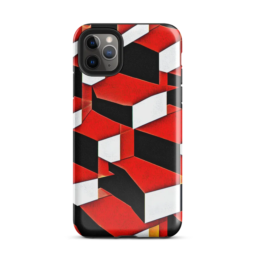 Dynamic Geometric Interplay | Phone Case |  11 Pro Max | Tough Case | Glossy