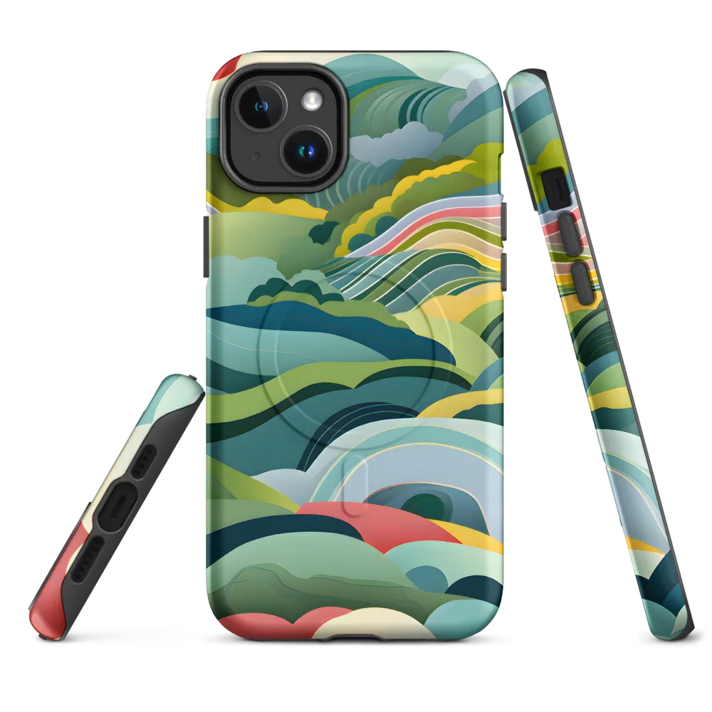 Waves of Serenity | Phone Case |  14 Plus | MagSafe® Tough Case | Matte