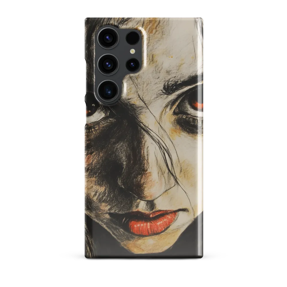 Gaze of Intensity | Phone Case |  S23 Ultra | Snap Case | Glossy