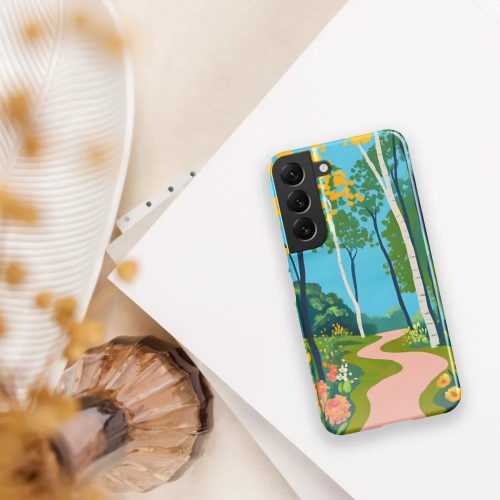 The Winding Path of Nature | Phone Case |  S22 | Snap Case | Glossy