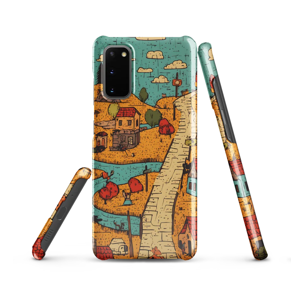 Whimsical Village Landscape