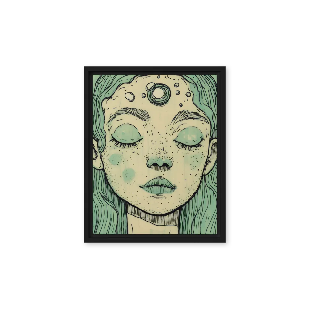 Beneath the Surface | Canvas with Black Frame | 11″×14″