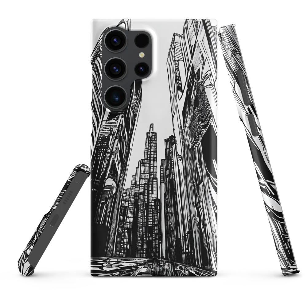 Urban Echoes: A Line Art Journey