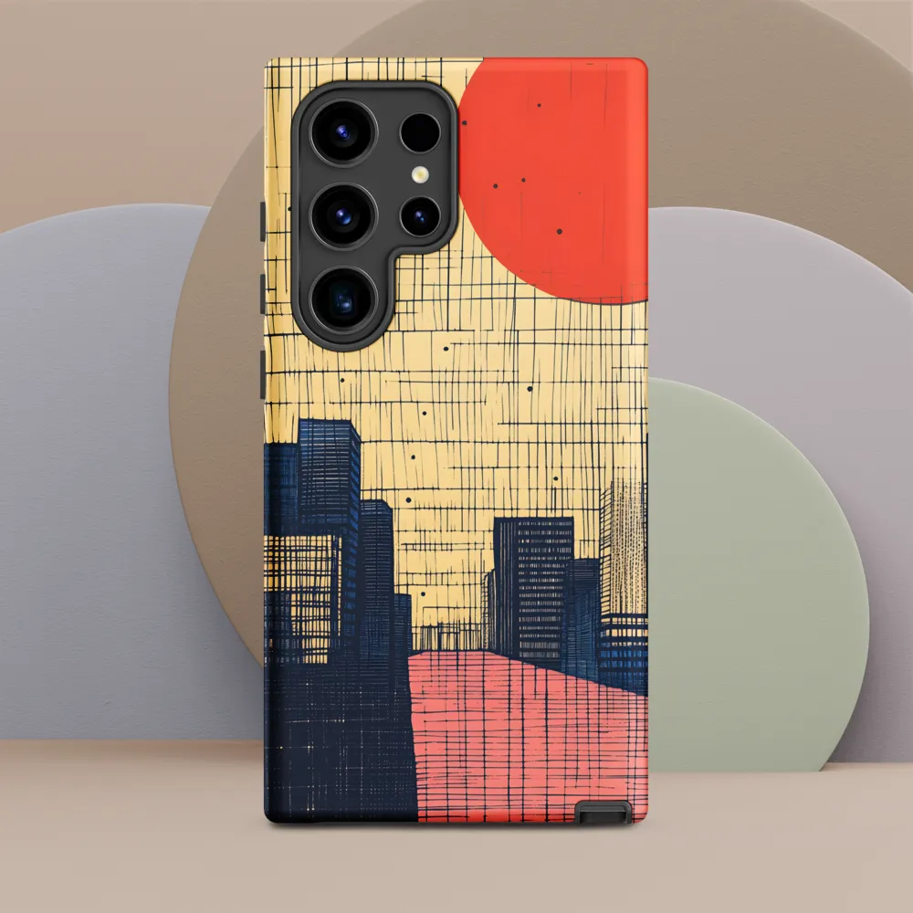 Urban Echoes: A Minimalist Cityscape