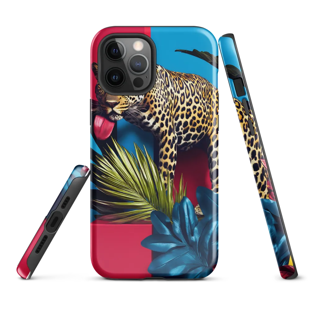 Playful Leopard in Vibrant Paradise