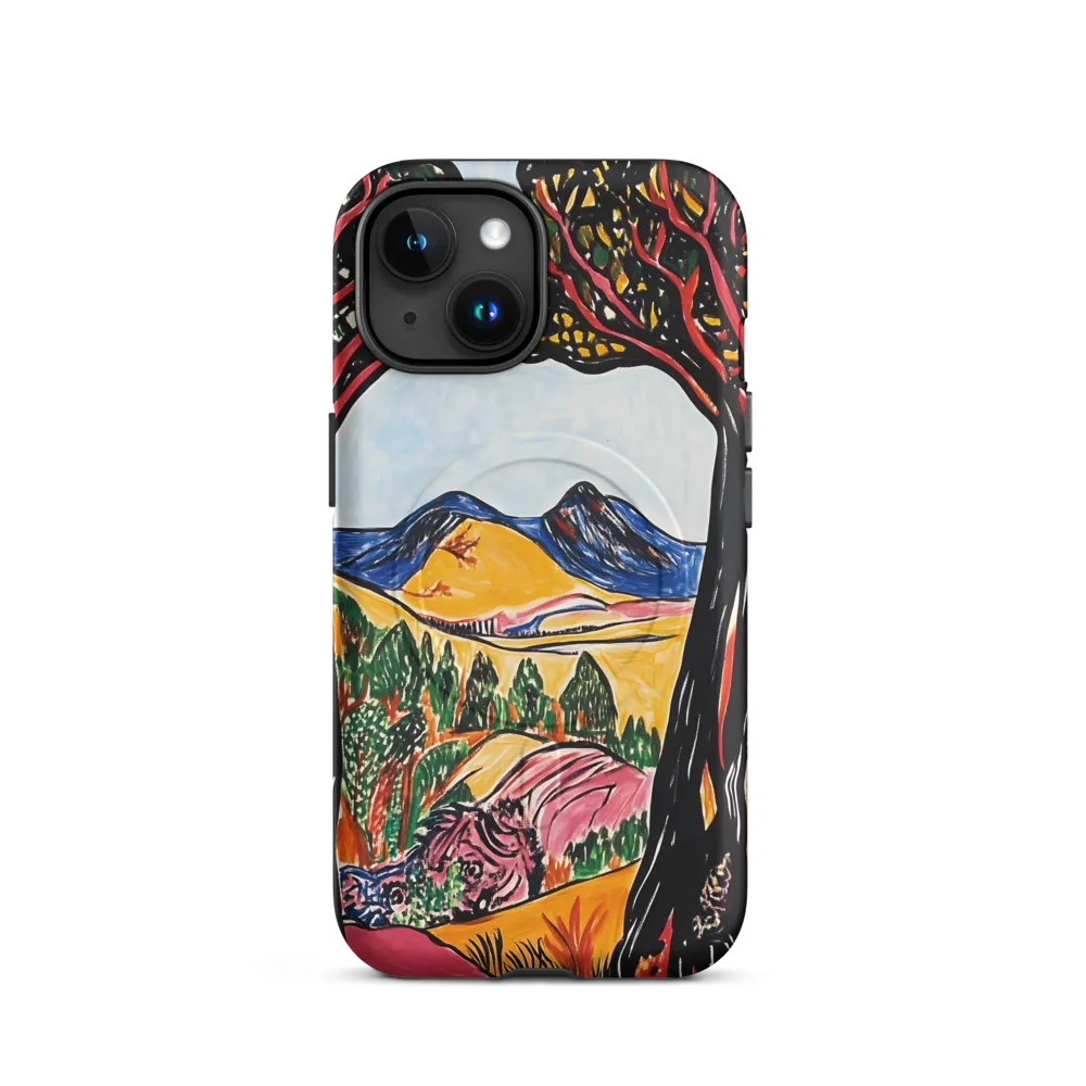 Vibrant Nature's Embrace | Phone Case |  15 | MagSafe® Tough Case | Matte