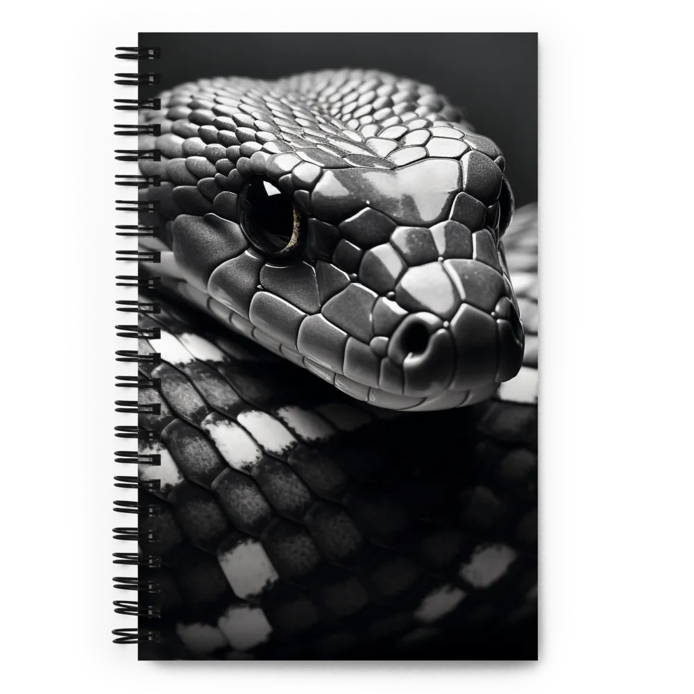 Enigmatic Elegance of the Serpent | Spiral Notebook