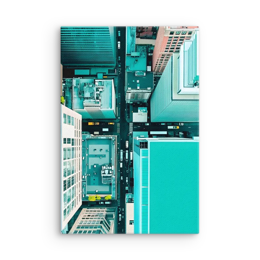 Urban Geometry: Aerial Perspective | Thin Canvas | 12″×18″