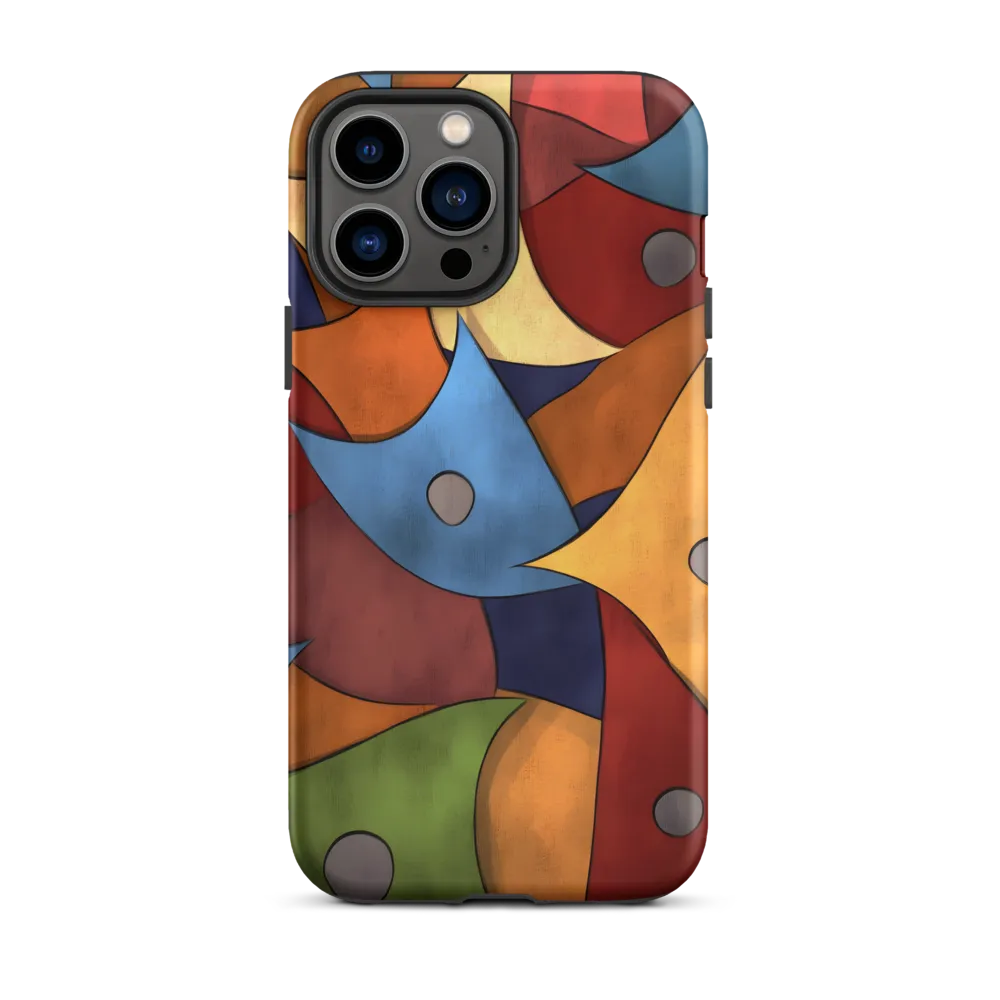 Vibrant Interplay of Shapes | Phone Case |  13 Pro Max | Tough Case | Matte