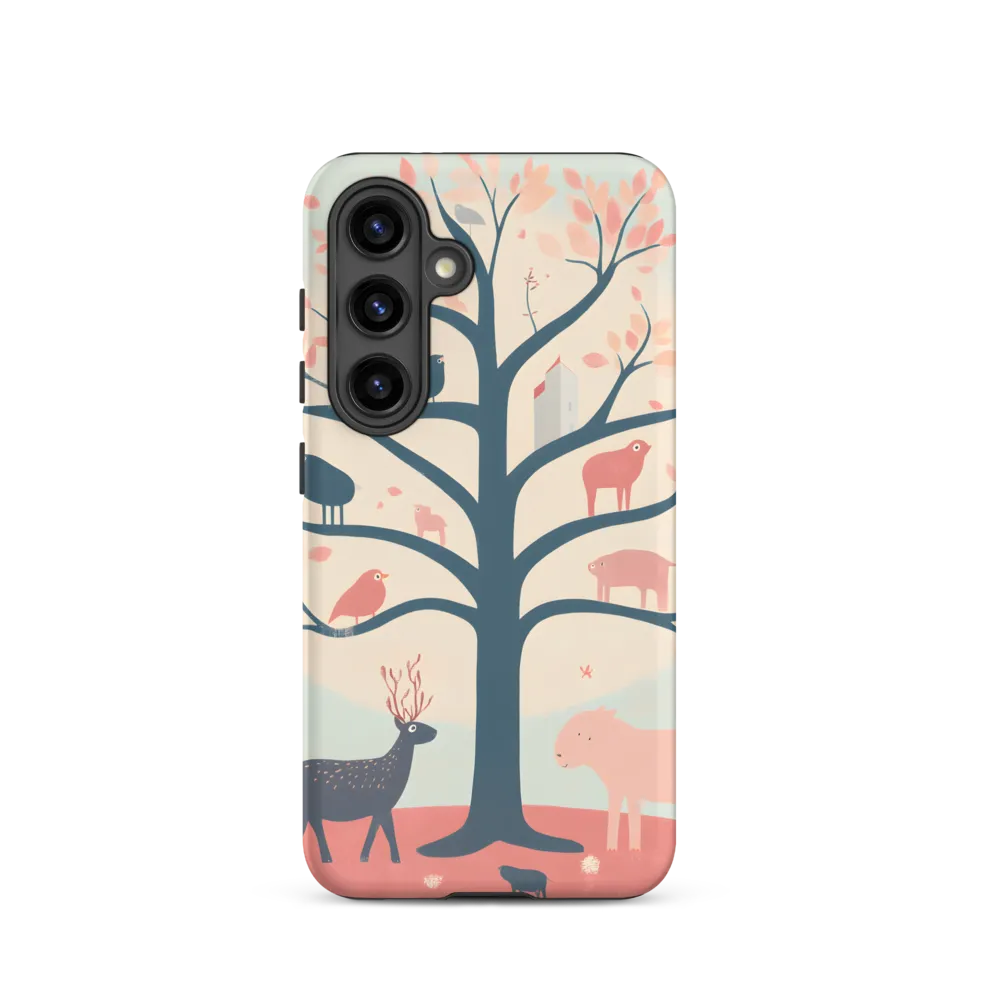 Whimsical Tree with Playful Creatures