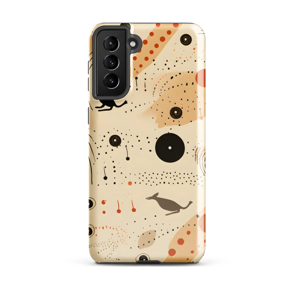 Playful Patterns in Earth Tones | Phone Case |  S21 Plus | Tough Case | Glossy