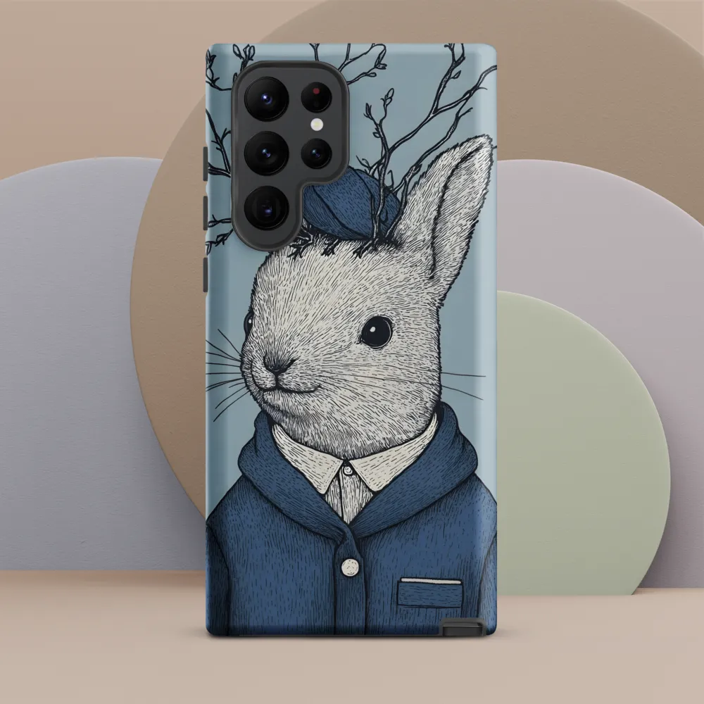 Branch-Crown Rabbit in Blue Coat