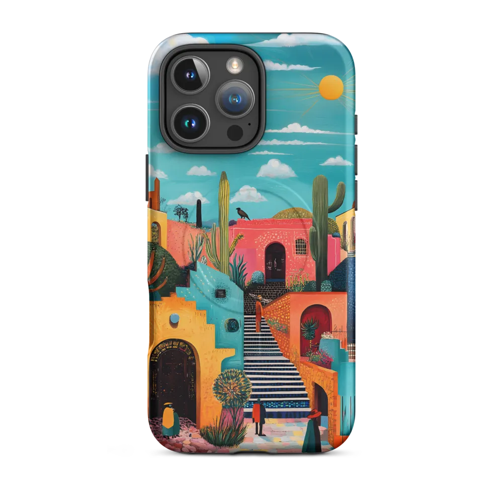 Colorful Architectural Harmony | Phone Case |  16 Pro Max | MagSafe® Tough Case | Matte