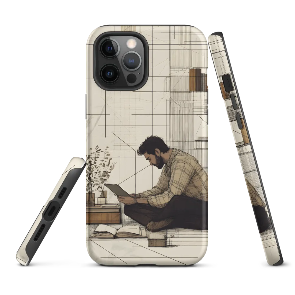 Quiet Reflections in Line | Phone Case |  12 Pro Max | Tough Case | Matte
