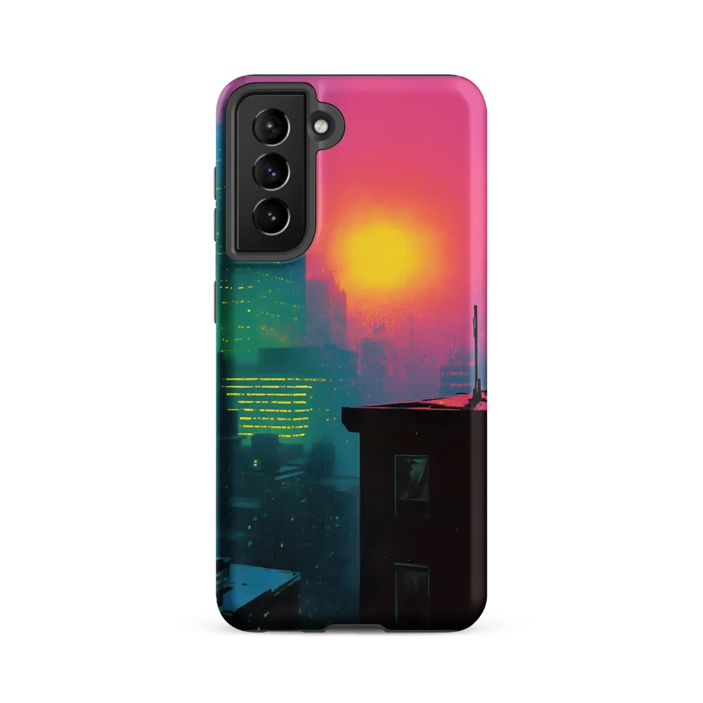 Neon Horizon | Phone Case |  S21 FE | Tough Case | Matte