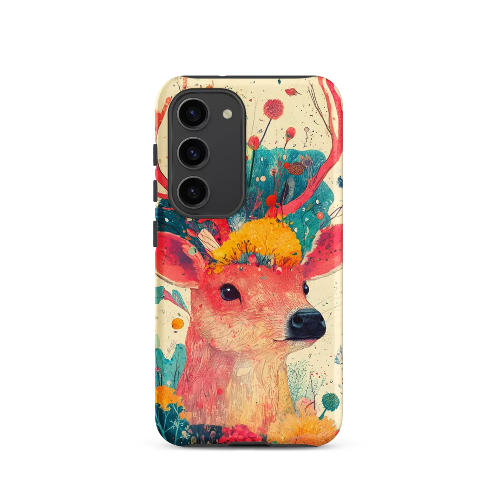 Whimsical Harmony: A Deer in Bloom