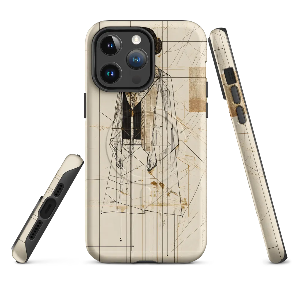 Elegance in Lines | Phone Case |  14 Pro Max | MagSafe® Tough Case | Matte