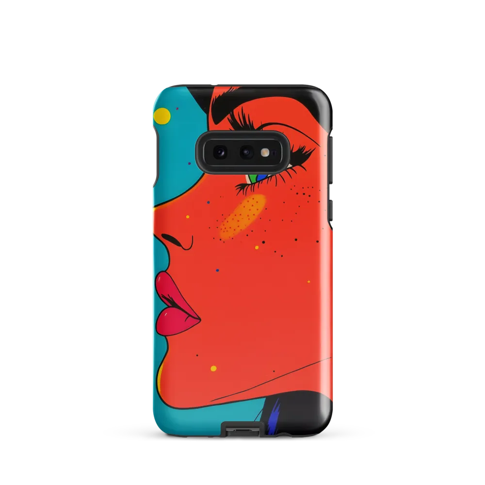 Vibrant Feminine Profile in Pop Art