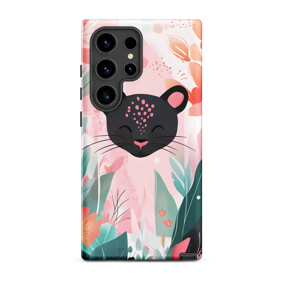 Whimsical Panther in Bloom