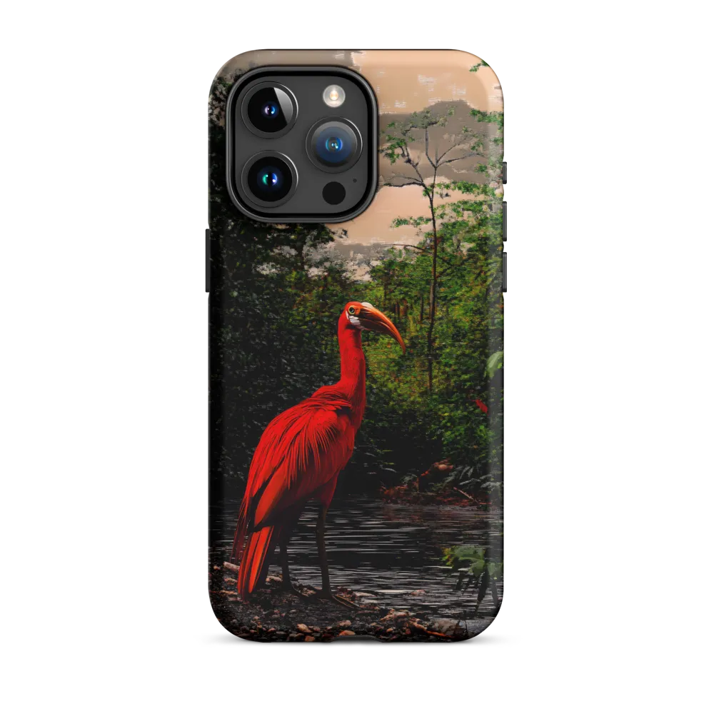 Enigmatic Elegance: The Scarlet Observer