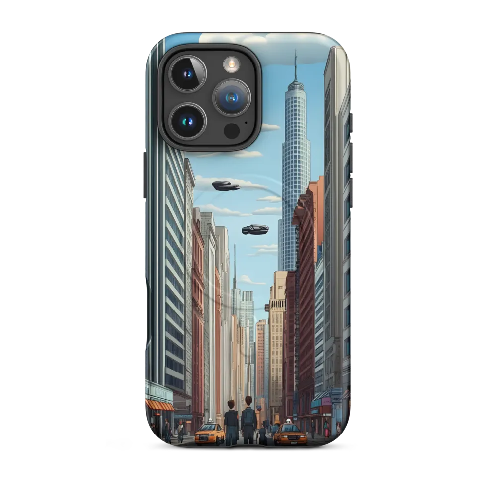 Futuristic Stroll through the Urban Skyline