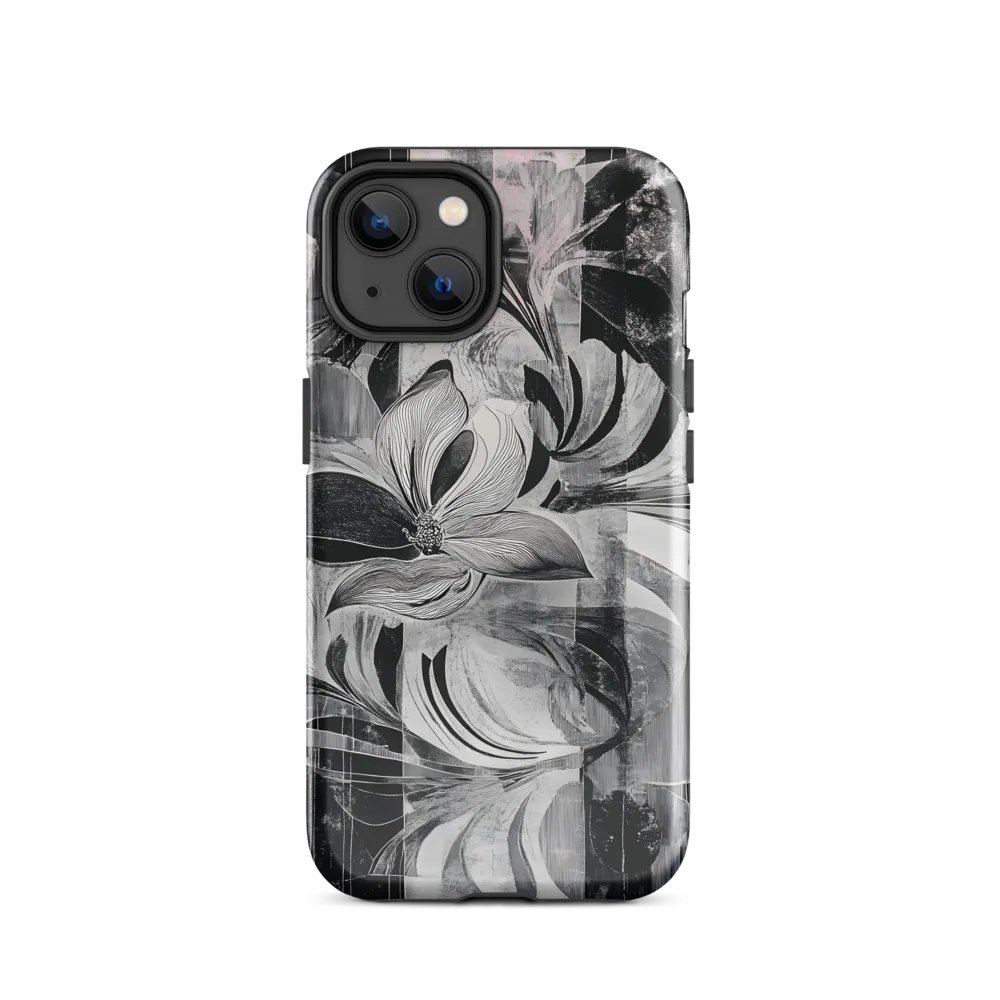 Floral Fusion in Monochrome