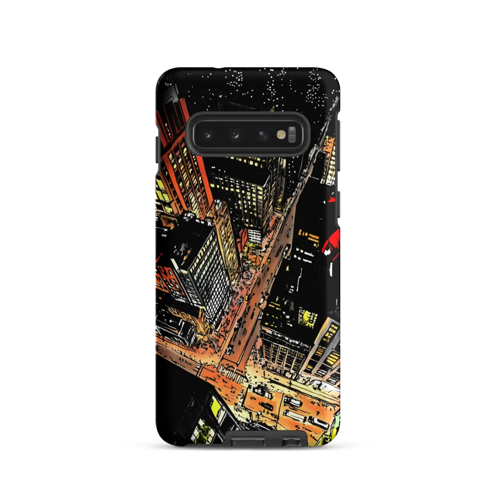 Urban Nightscape: A Bird's-eye View