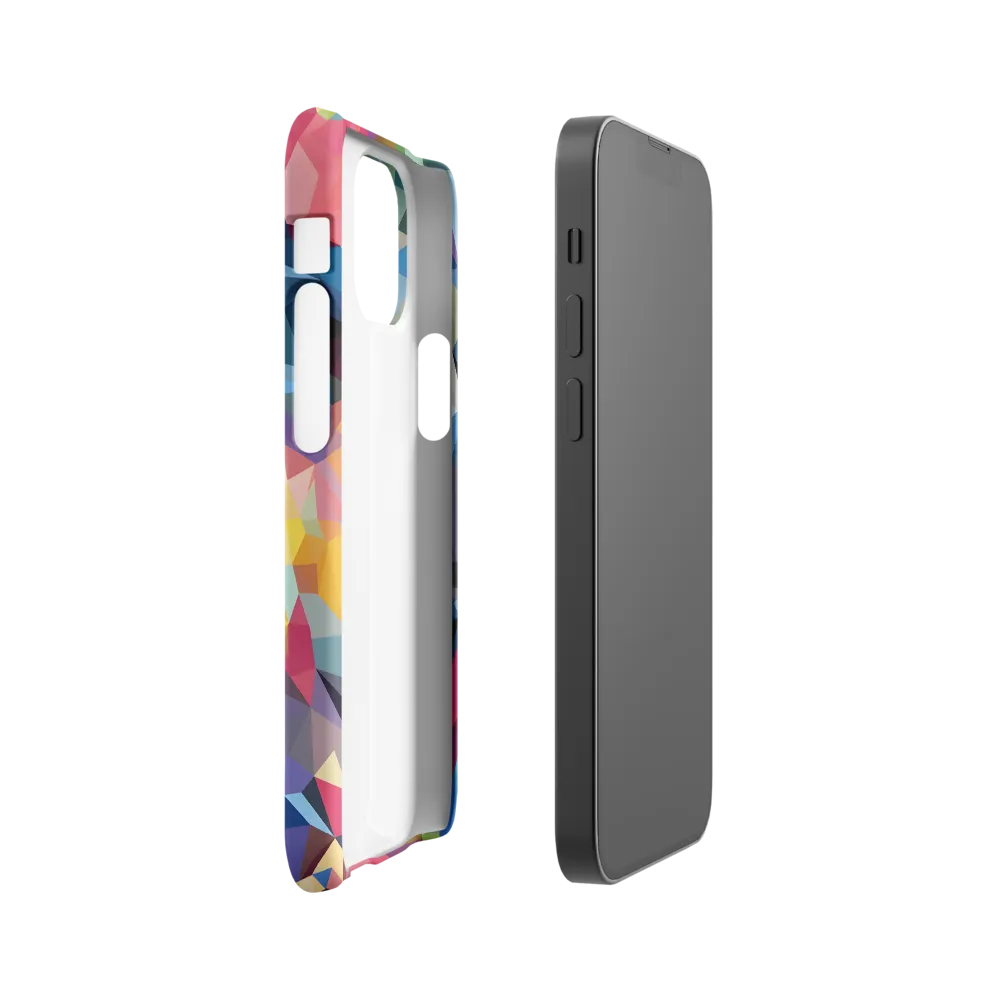 Playful Geometry: The Bear's Face | Phone Case |  13 Mini | Snap Case | Matte