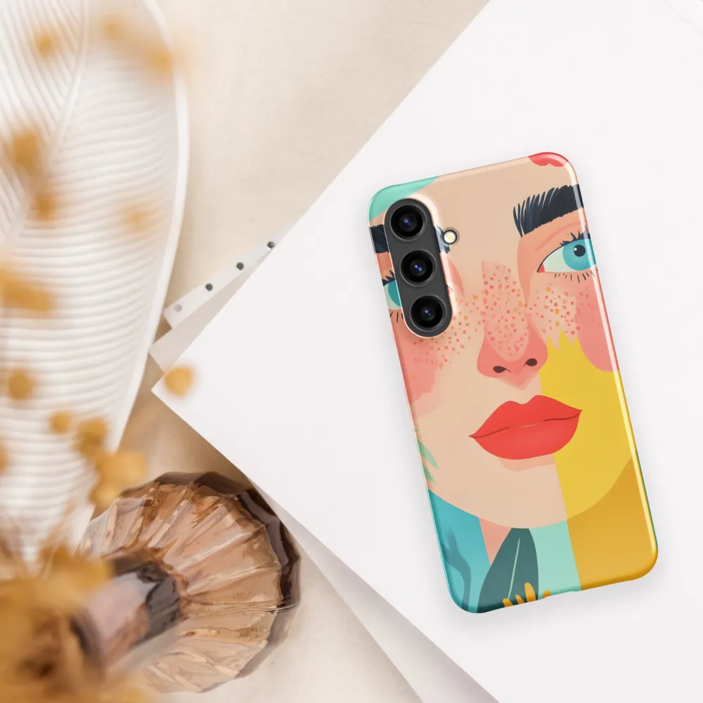 Floral Serenity: A Modern Portrait