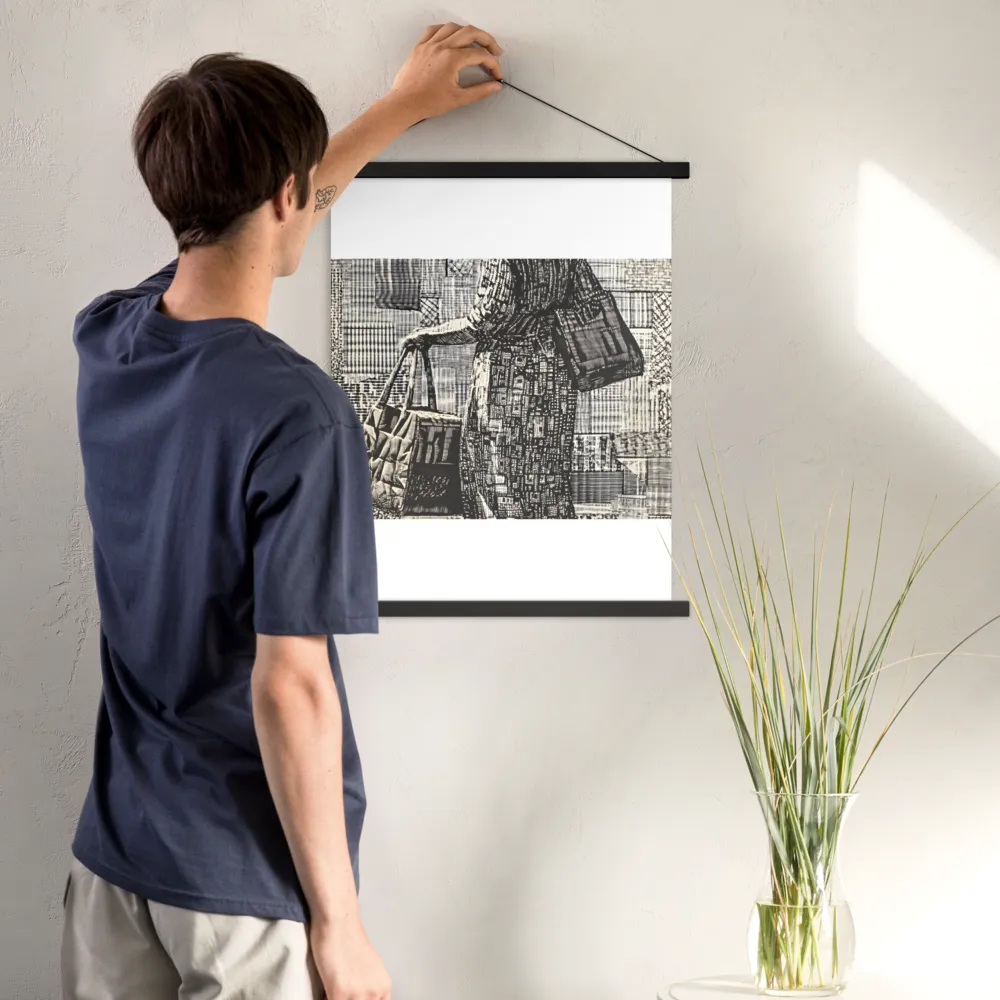 Urban Reflections: A Shopping Narrative | Poster With Black Wood Hanger | 18″×24″