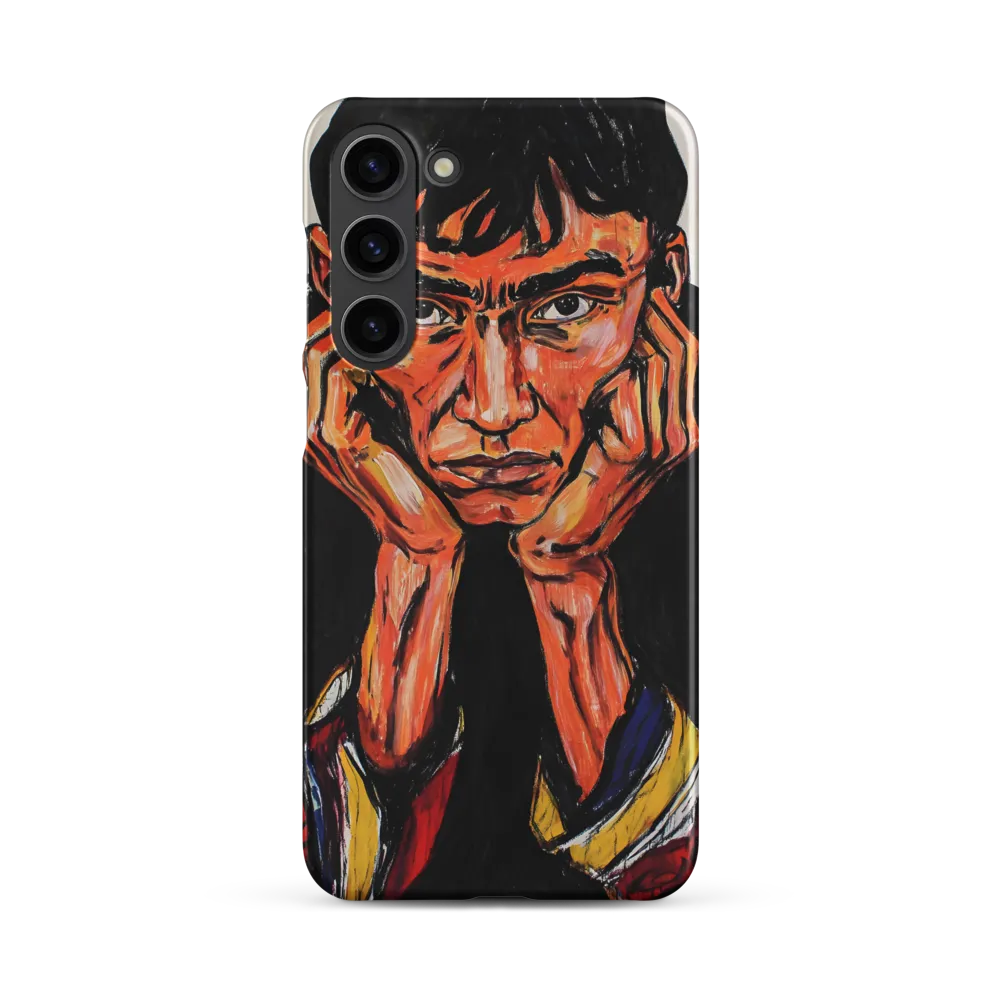 Contemplative Intensity: An Expressionist Portrait