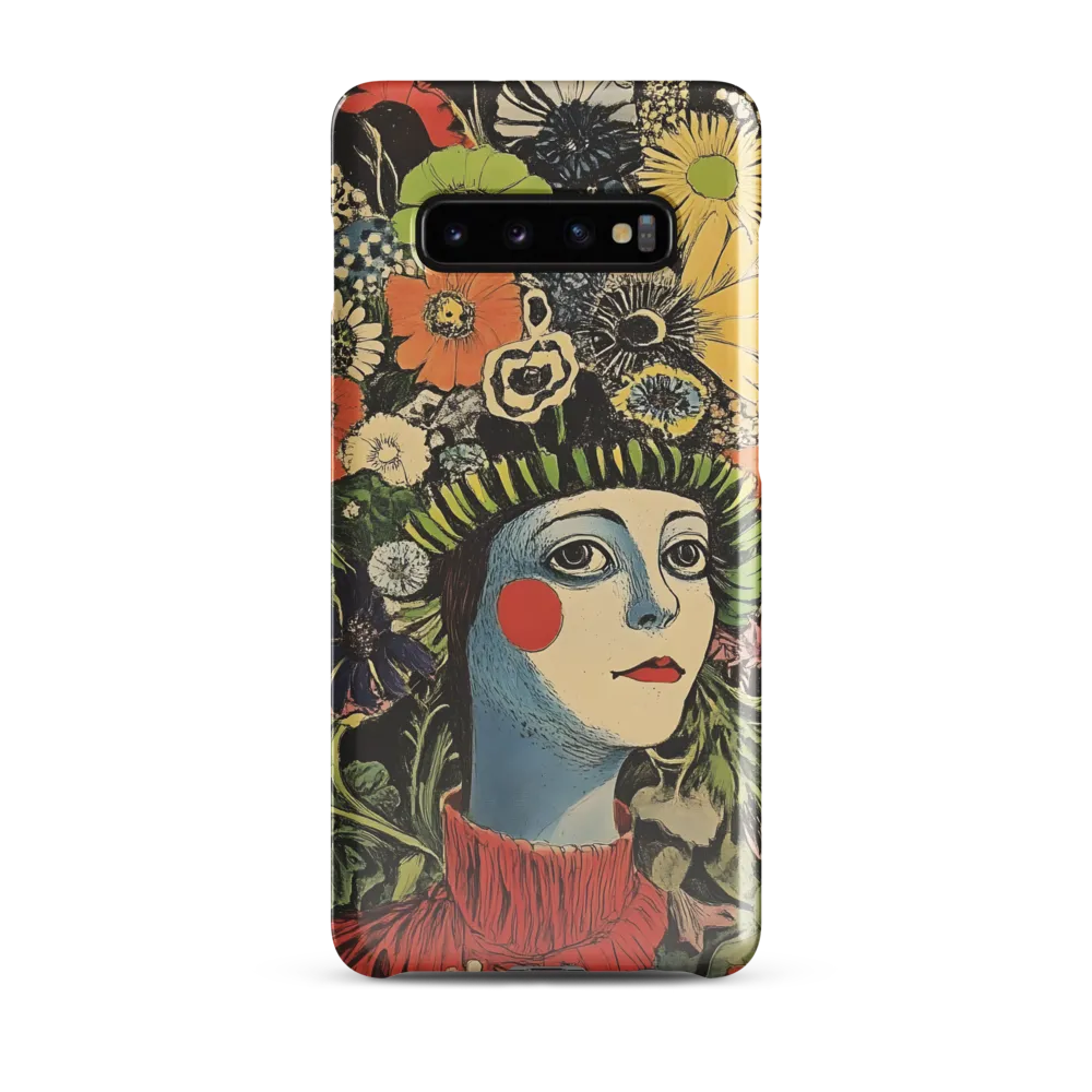 Floral Whimsy: A Portrait of Nature's Embrace | Phone Case |  S10 Plus | Snap Case | Glossy