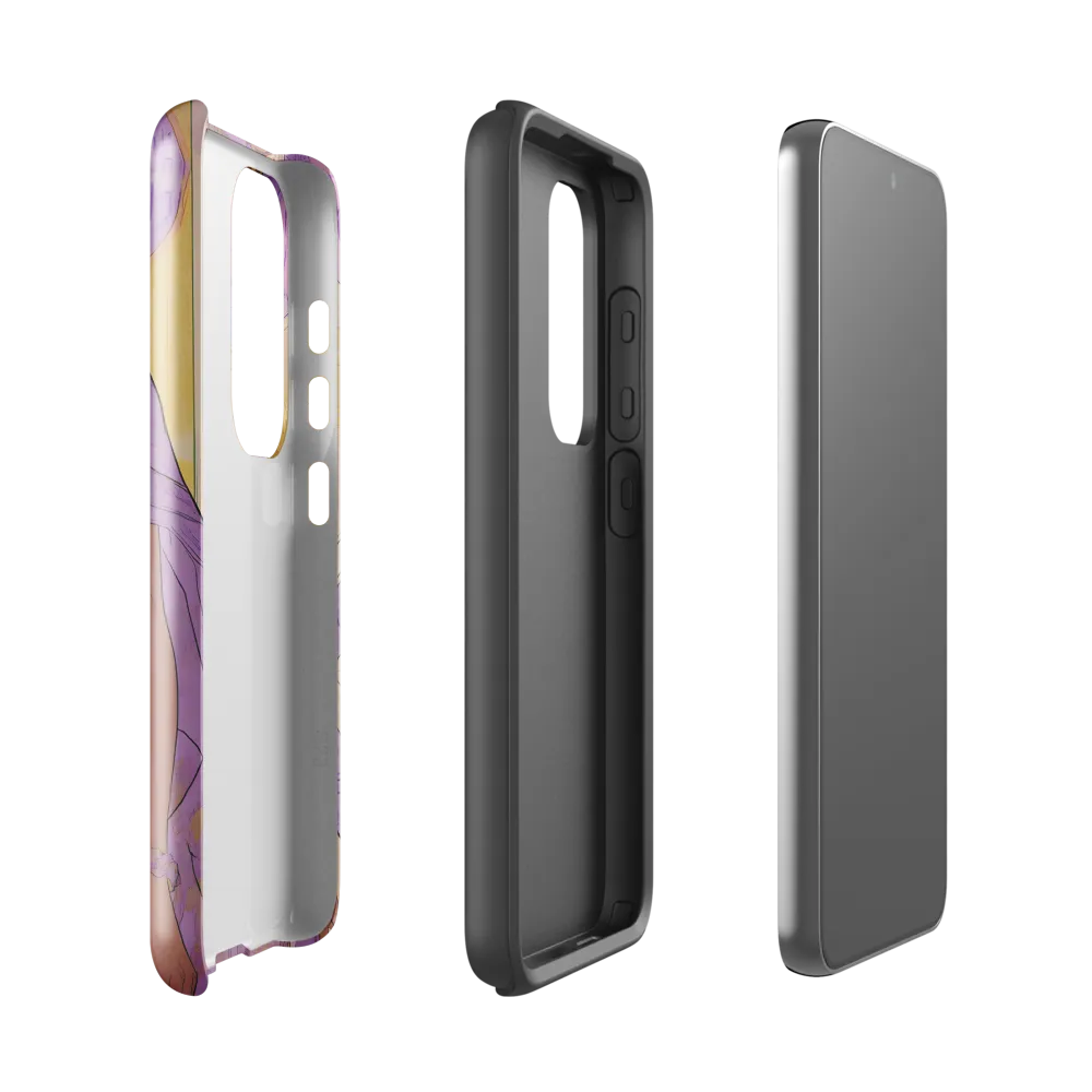 Elegance in Floral Harmony | Phone Case |  S23 | Tough Case | Glossy