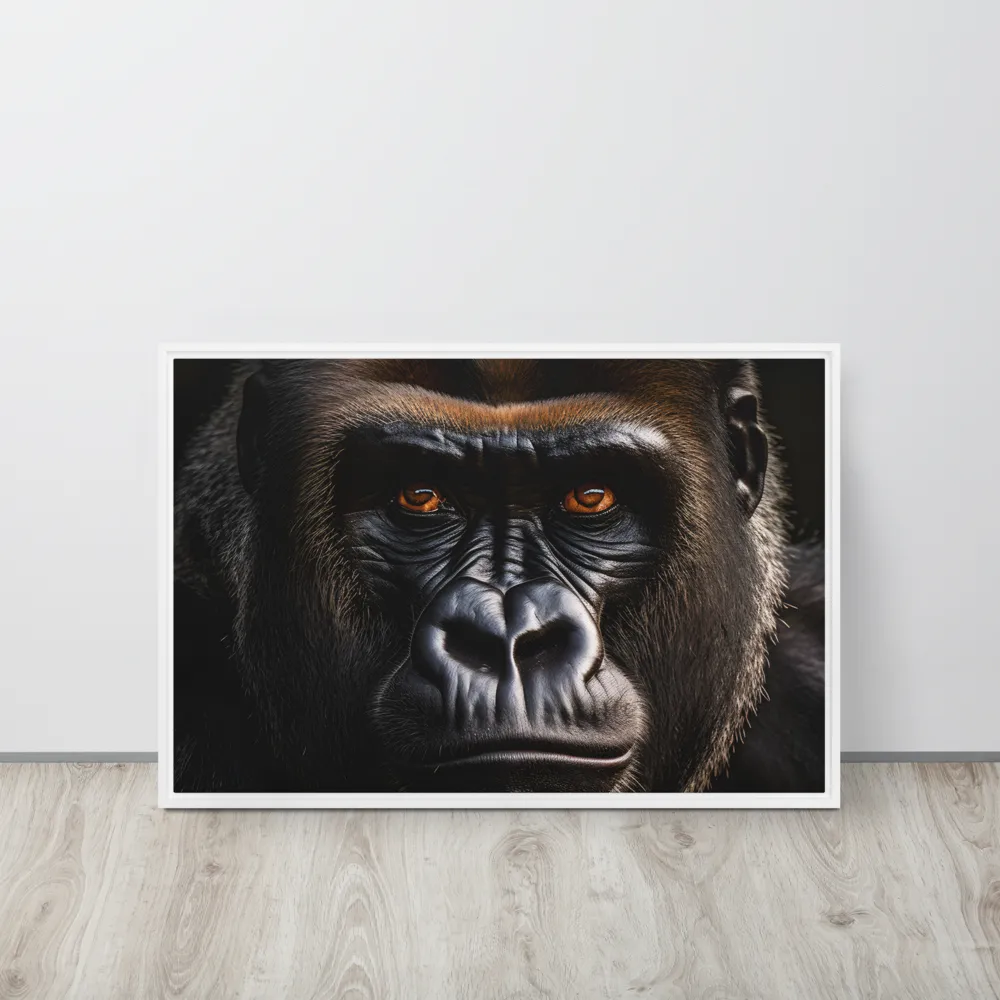 Majestic Gaze | Canvas with White Frame | 20″×30″