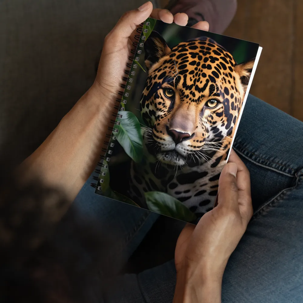 The Intensity of Nature: A Jaguar’s Gaze | Spiral Notebook