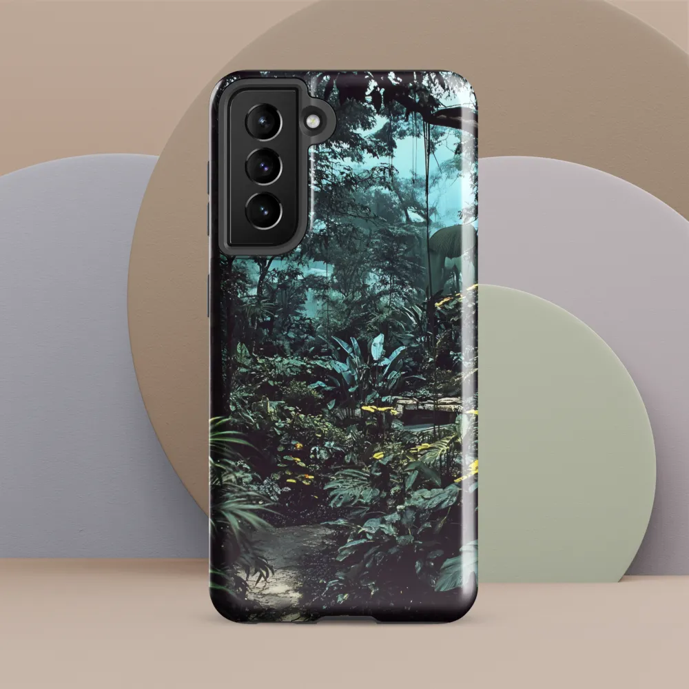Whispers of the Emerald Jungle | Phone Case |  S21 FE | Tough Case | Glossy