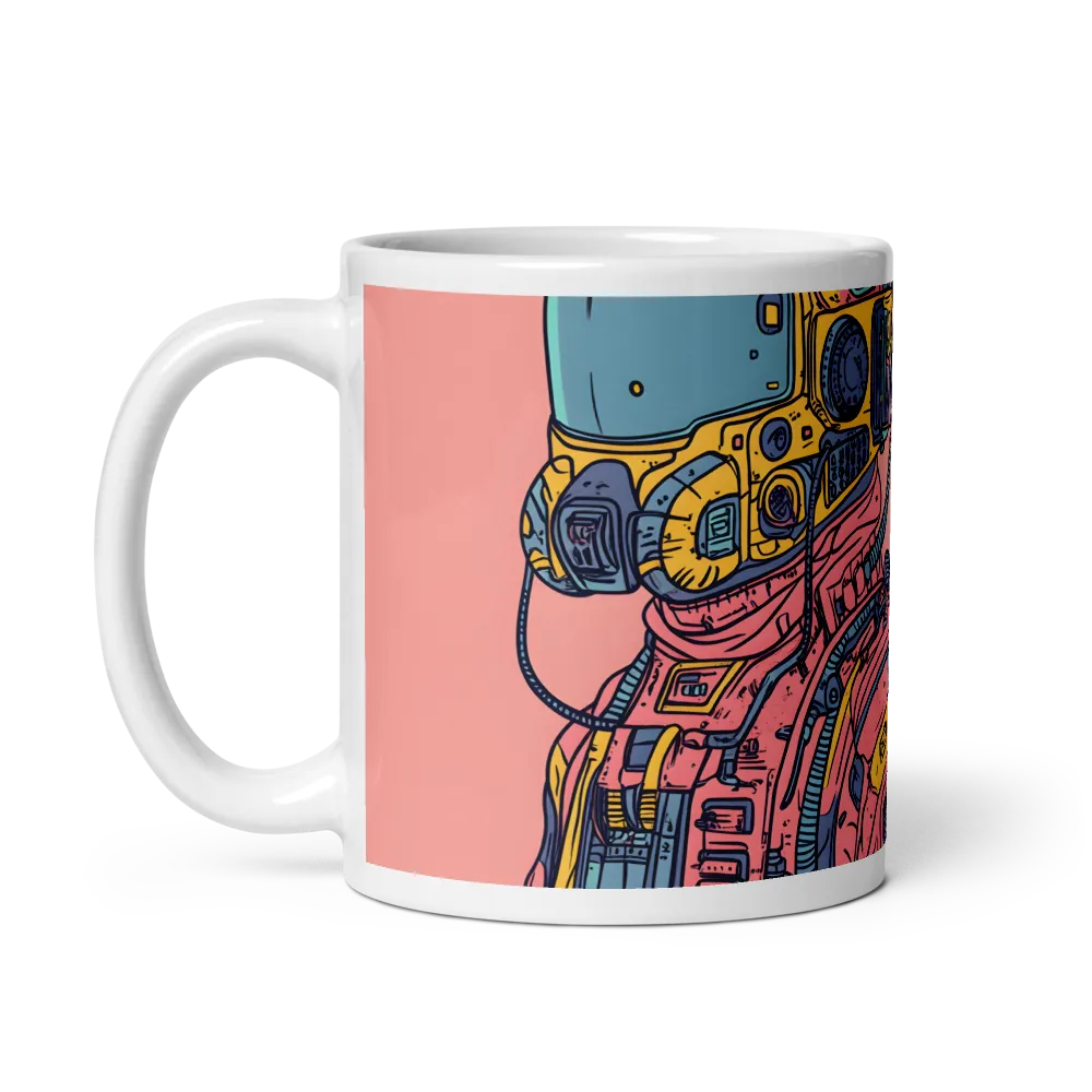 Exploration Beyond: A Digital Astronaut | Mug with White inside | 11 oz