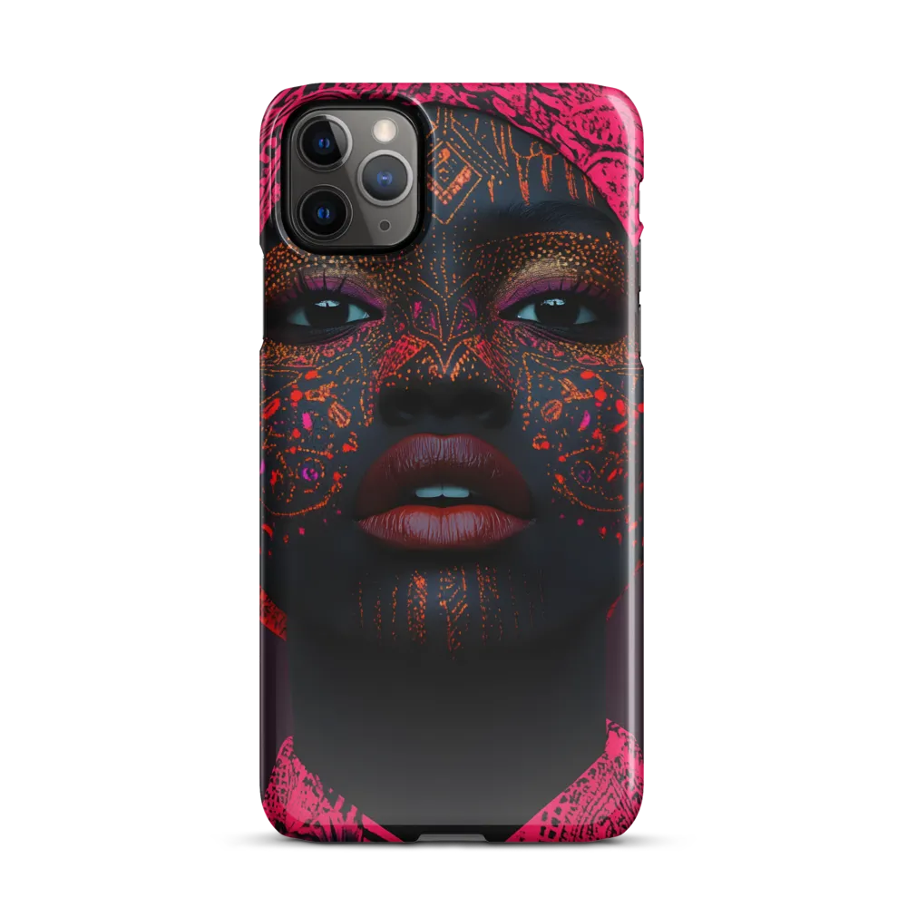 Neon Adornments: A Portrait of Cultural Expression | Phone Case |  11 Pro Max | Snap Case | Glossy