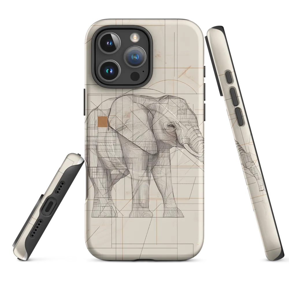 Geometric Elegance: The Steel Elephant