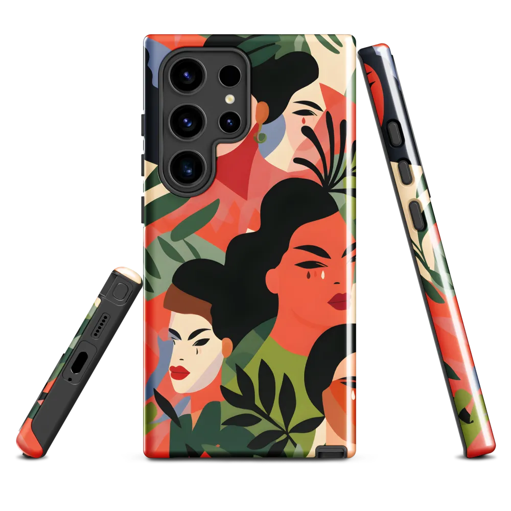 Harmony of Nature and Femininity | Phone Case |  S24 Ultra | Tough Case | Glossy