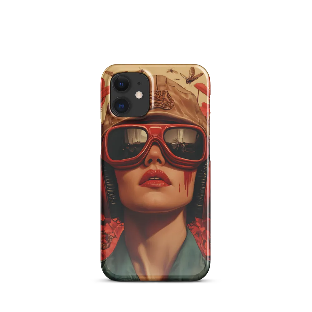 Defiant Portrait in a Floral Realm | Phone Case |  12 Mini | Snap Case | Glossy