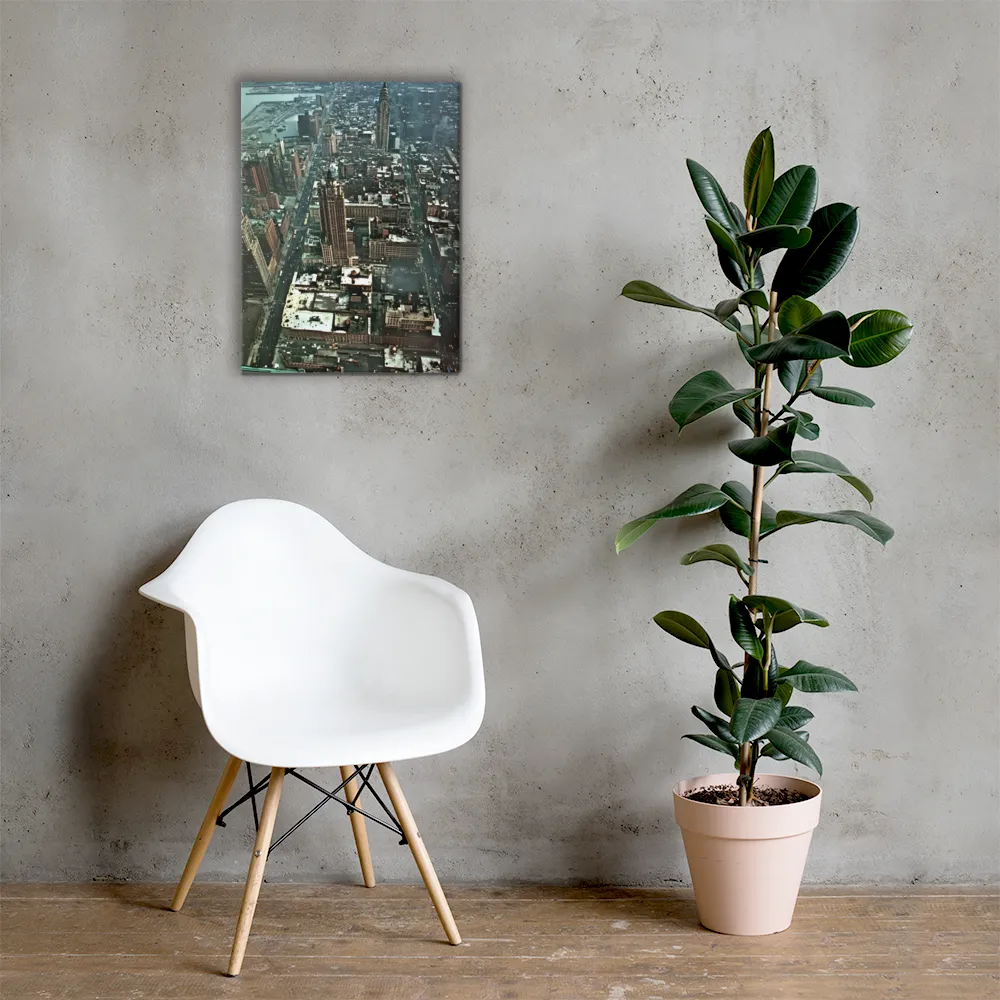 Aerial Symphony of Urban Life | Canvas | 18″×24″