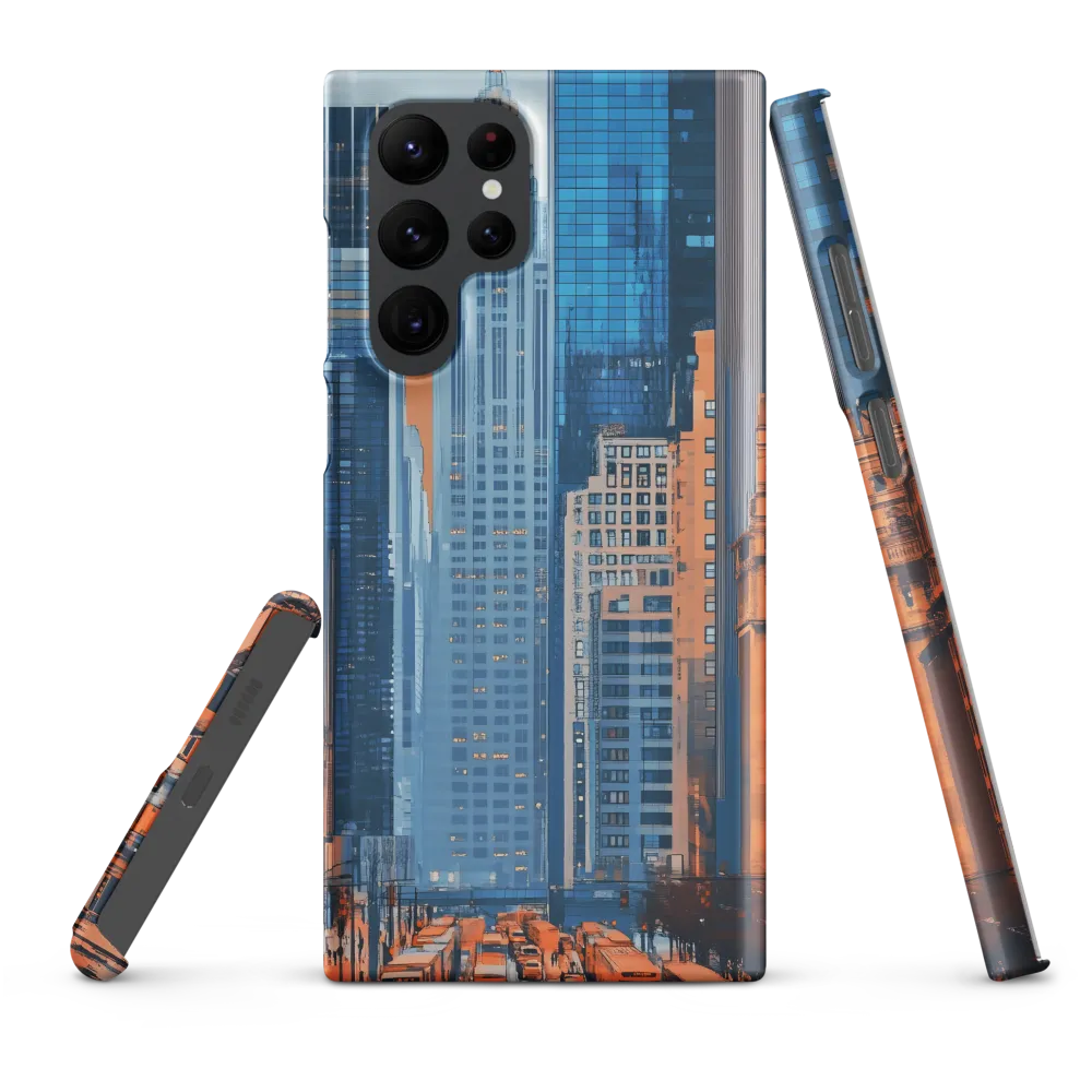 Urban Symphony in Blue and Orange