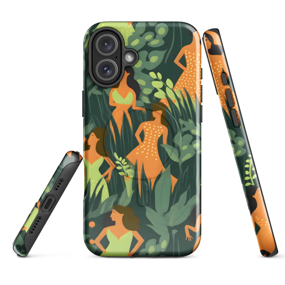 Playful Harmony in Patterns | Phone Case |  16 Plus | MagSafe® Tough Case | Glossy