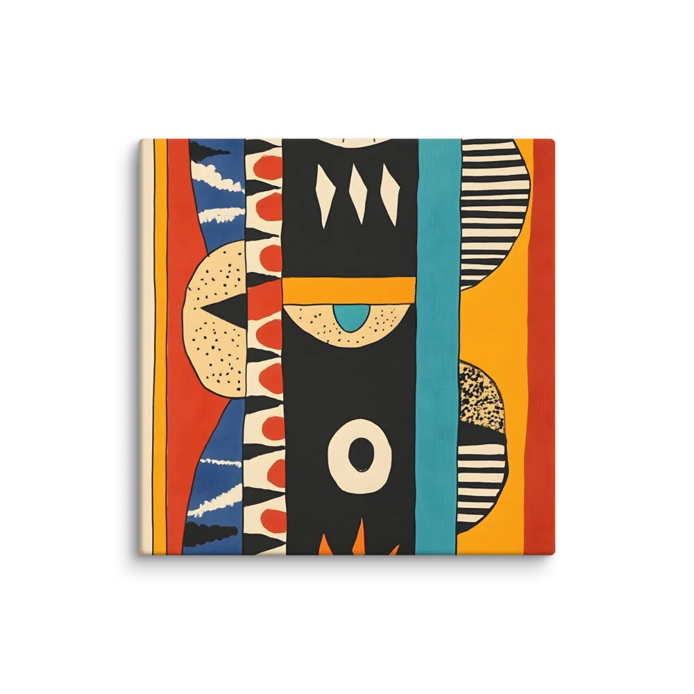 Playful Geometry: A Modern Abstract Exploration | Canvas | 36″×36″