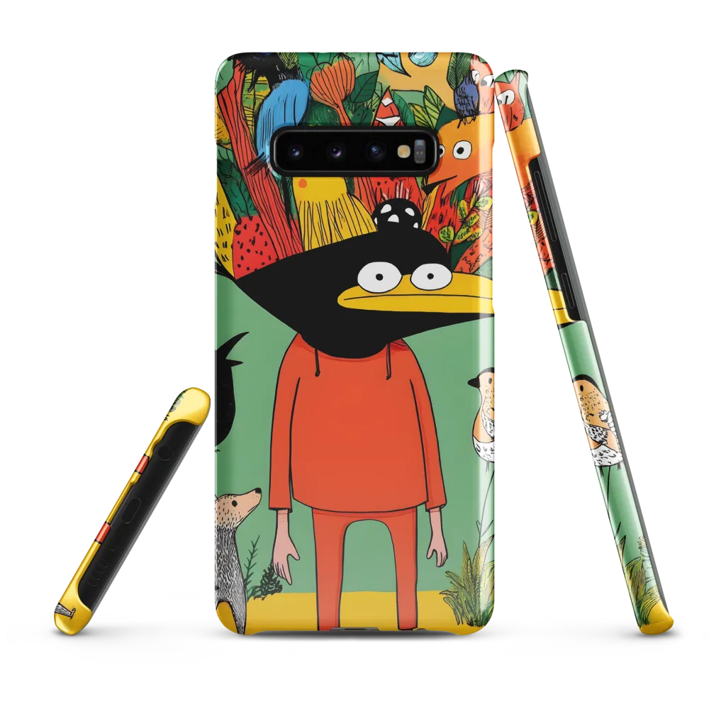 Whimsical Encounter in a Colorful Jungle | Phone Case |  S10 Plus | Snap Case | Glossy