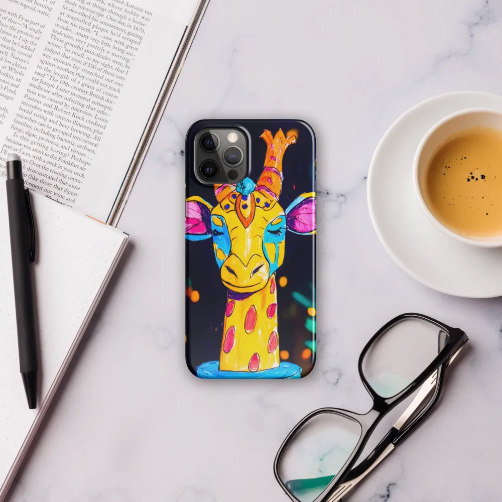Whimsical Giraffe in Vibrant Colors
